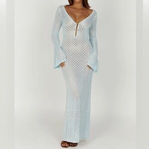 Meshki Kayleigh Crochet Maxi Dress